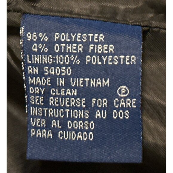 Evan-Picone Petite Suit Jacket Brown w/Stripes Polyester Blend Women's Size 6P - Picture 12 of 16